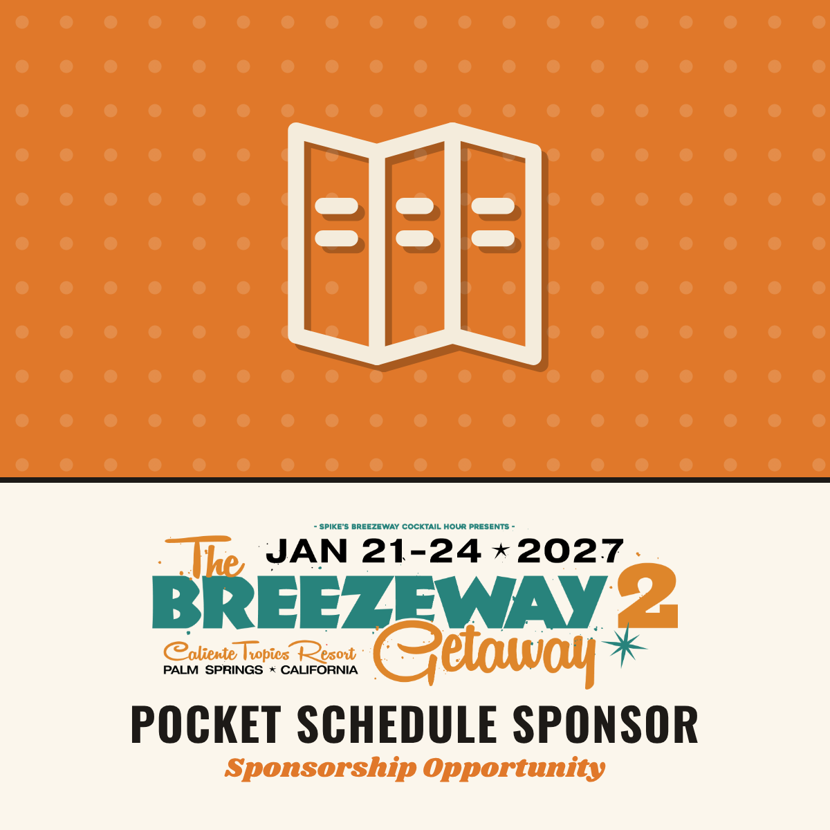 Pocket Schedule Sponsor – The Breezeway Getaway 2027