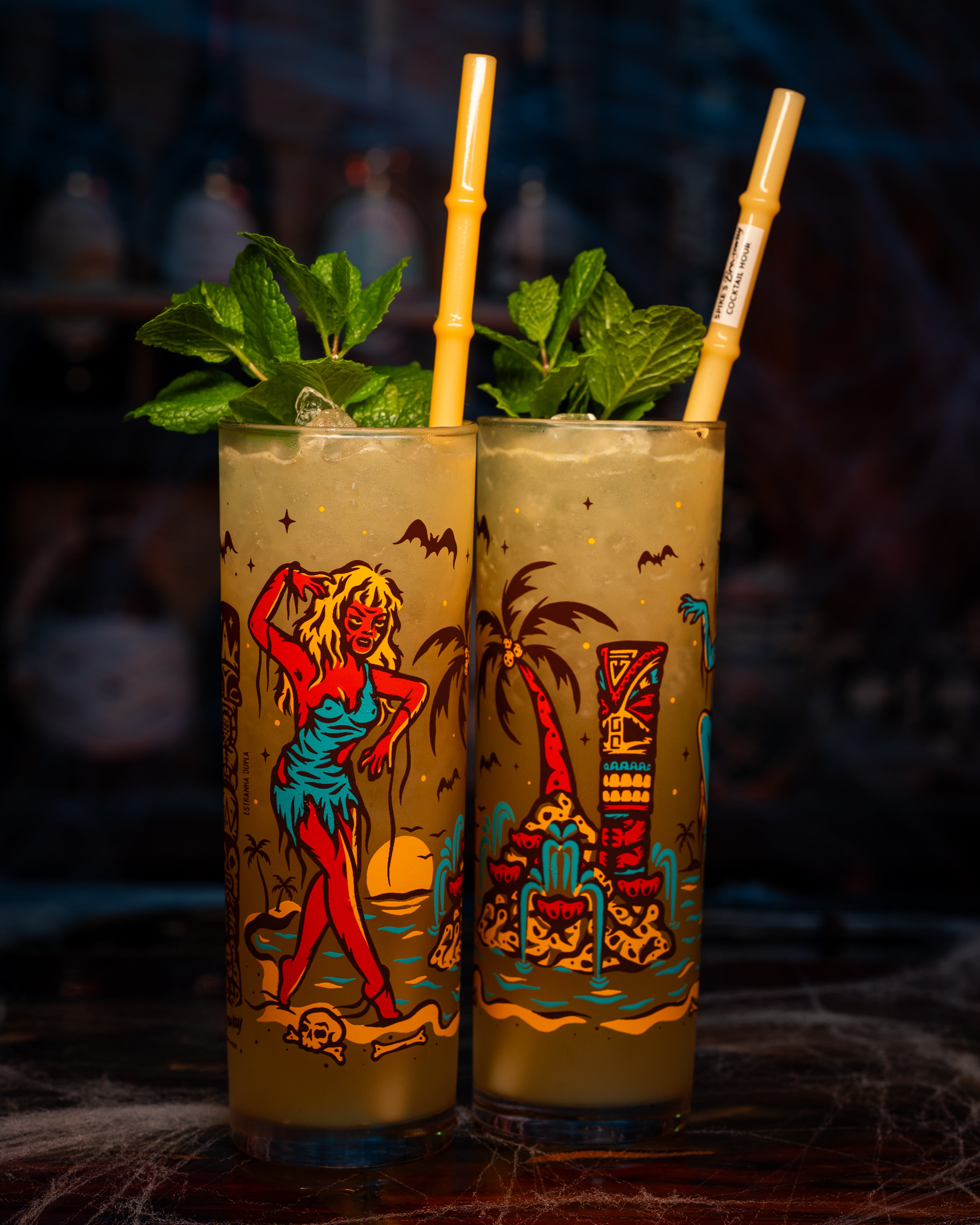 ZOOL ドリンクスリーブセット モンパレ Zombie Girls Glass Set – Spike's Breezeway Cocktail Hour