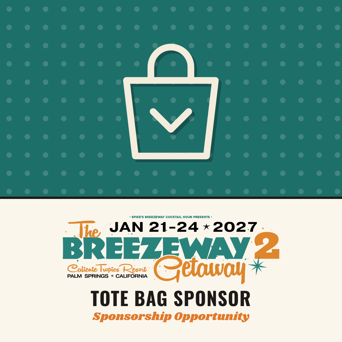 Tote Bag Sponsor – The Breezeway Getaway 2027